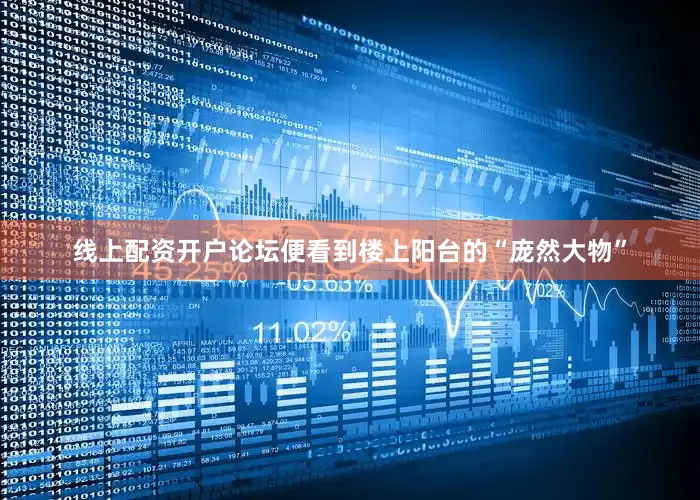 线上配资开户论坛便看到楼上阳台的“庞然大物”